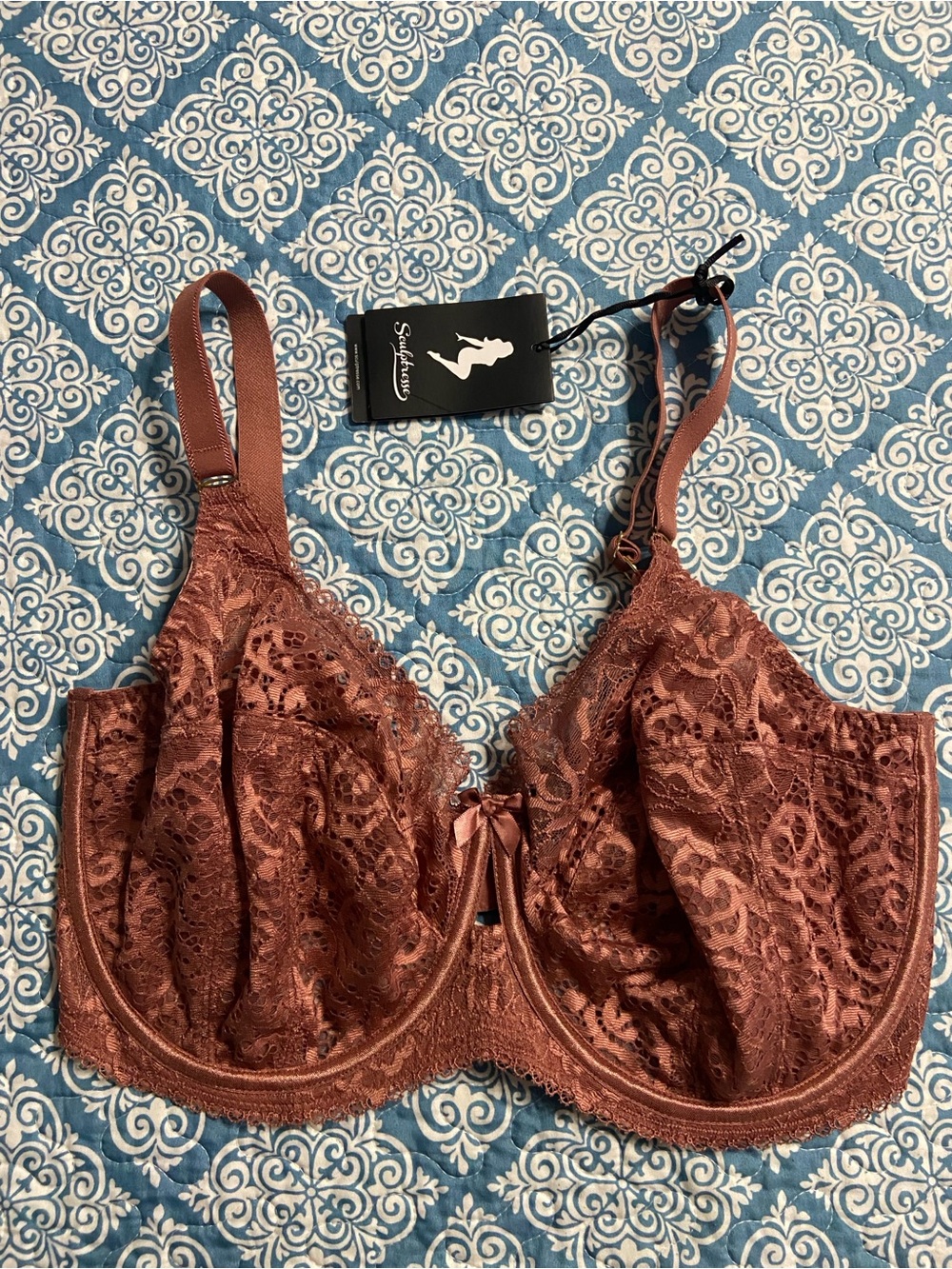 SCULPTRESSE by PANACHE ESTEL Rose Gold  Full Cup Underwired Lace Bra